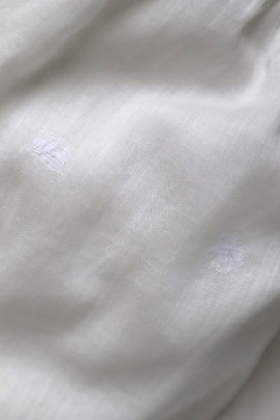 1900s Edwardian Muslin Cotton Embroidered Blouse
