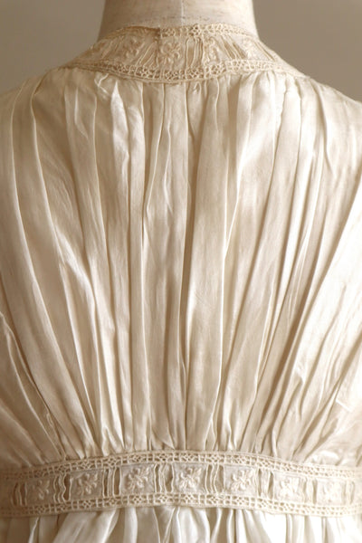 19th Silk Bed Jacket Size XXS