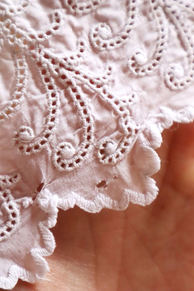 1900s French Edwardian Handworked Cotton Lawn Skirt
