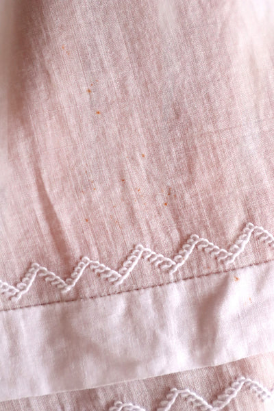1900s French Edwardian Handworked Cotton Lawn Skirt