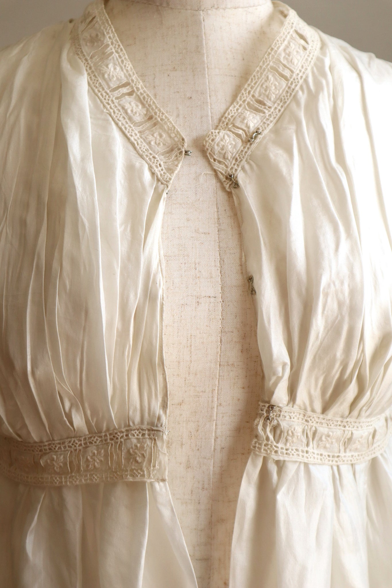 19th Silk Bed Jacket Size XXS