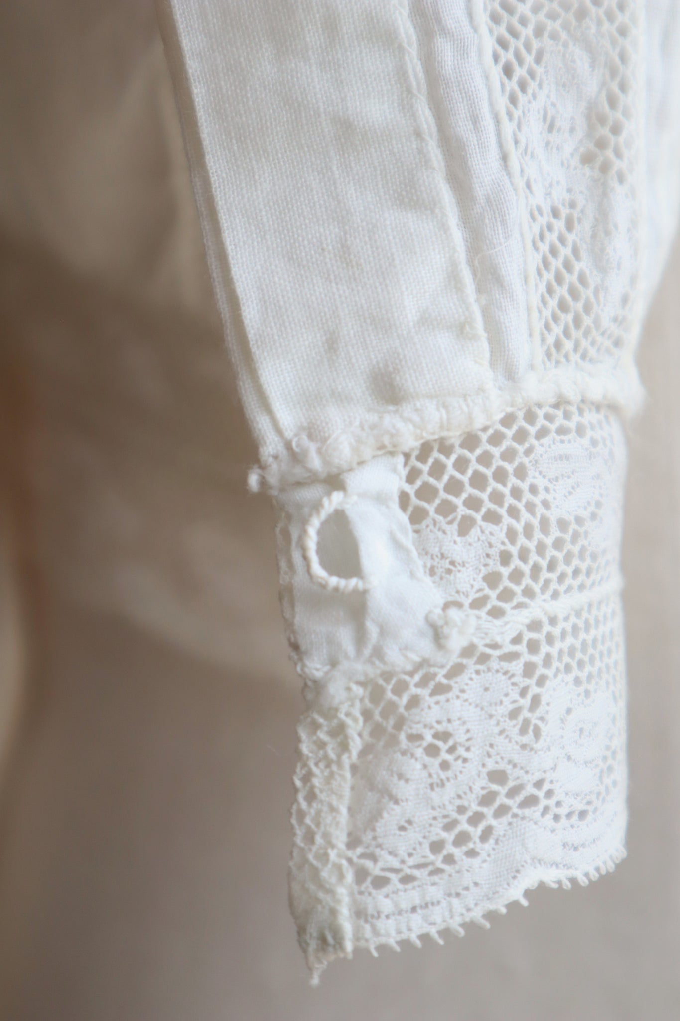 1900s French Thin Cotton Corset Cover