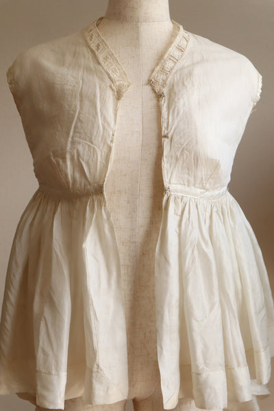 19th Silk Bed Jacket Size XXS