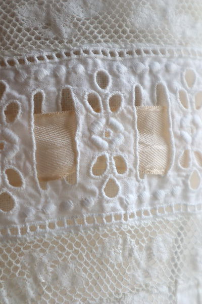 1900s French Thin Cotton Corset Cover