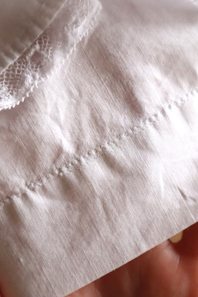 1900s French Edwardian Cutwork Cotton Petticoat Skirt