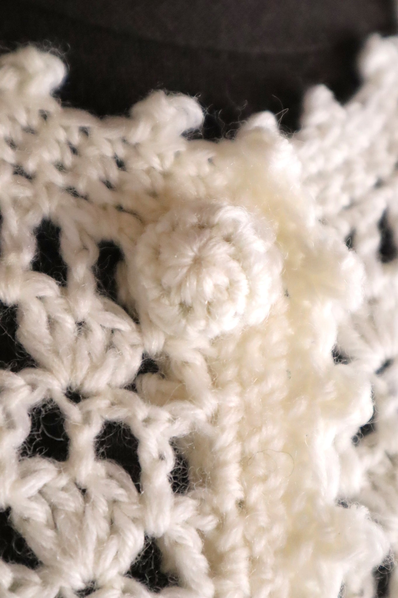 80s Hand Crocheted Cardigan