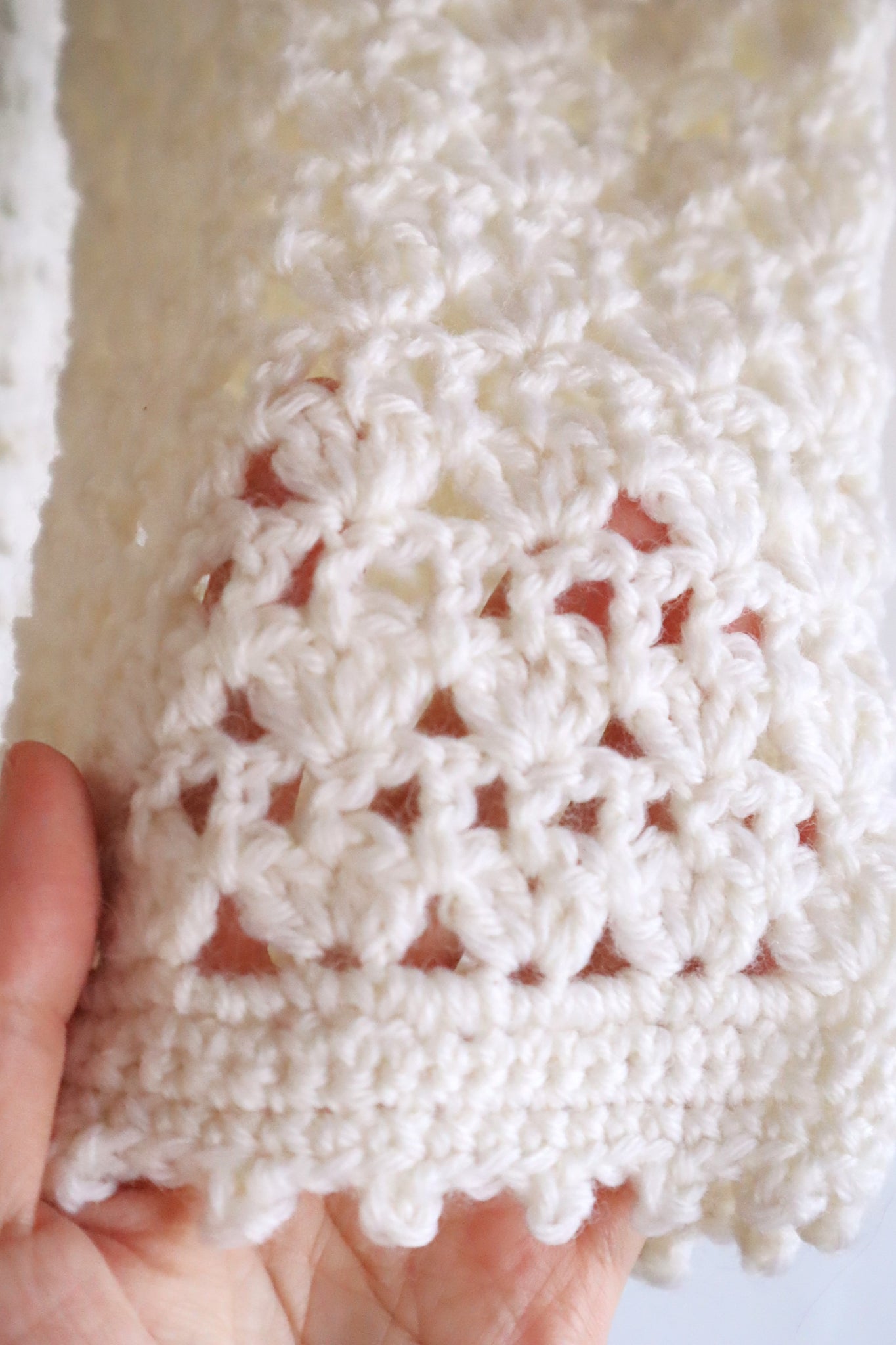 80s Hand Crocheted Cardigan