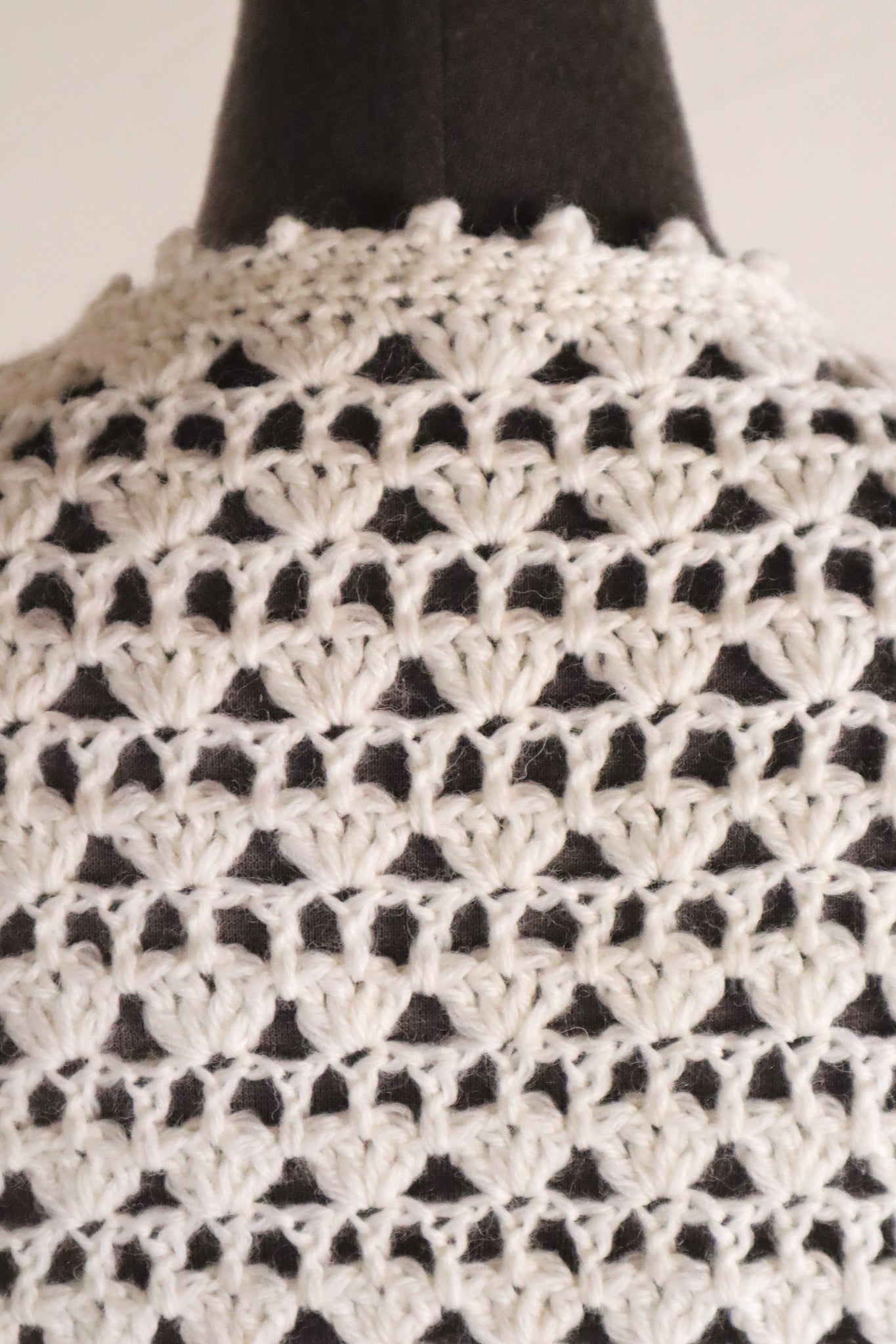 80s Hand Crocheted Cardigan