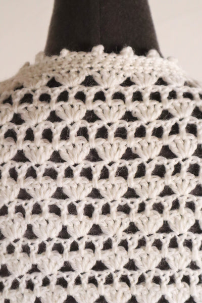 80s Hand Crocheted Cardigan