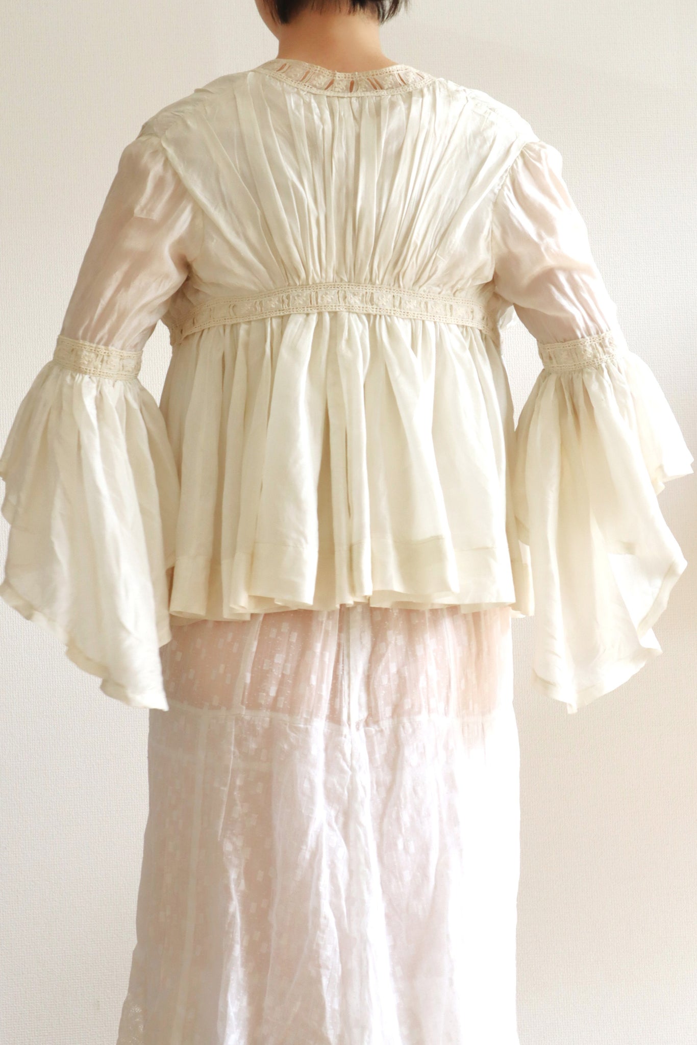 19th Silk Bed Jacket Size XXS