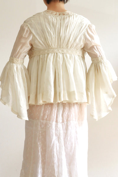 19th Silk Bed Jacket Size XXS