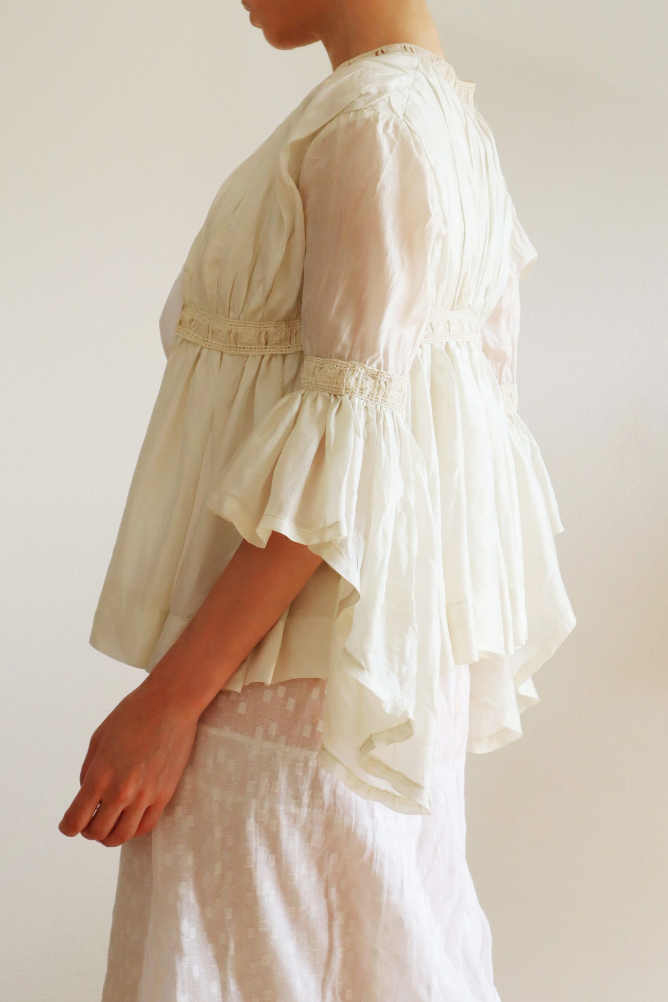 19th Silk Bed Jacket Size XXS