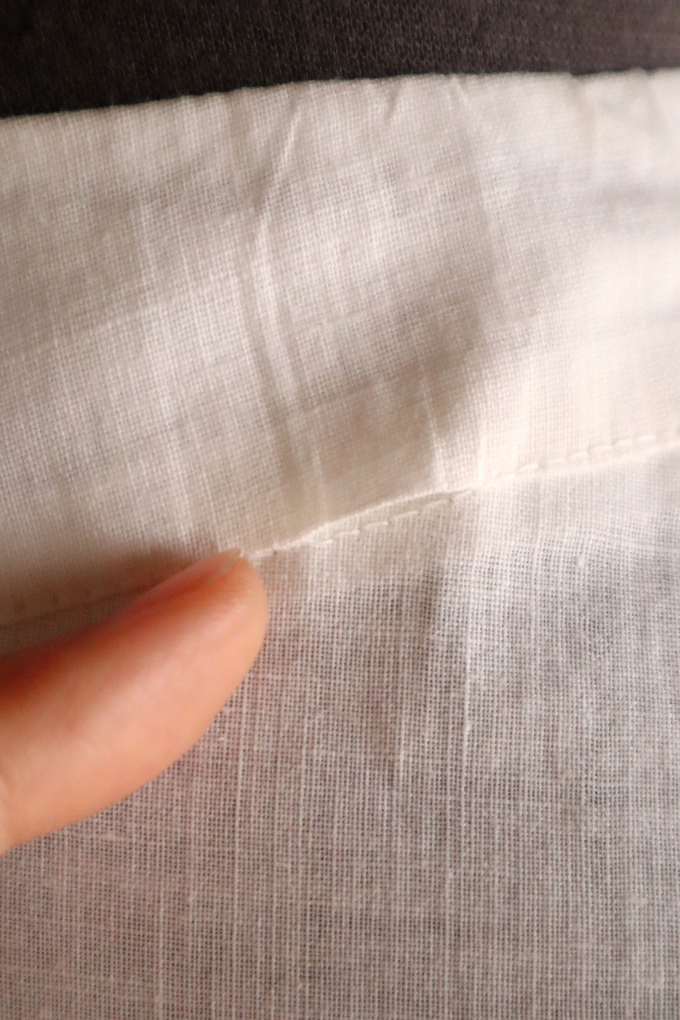 1900s French Cotton Train Skirt with Fine Pleated Hem