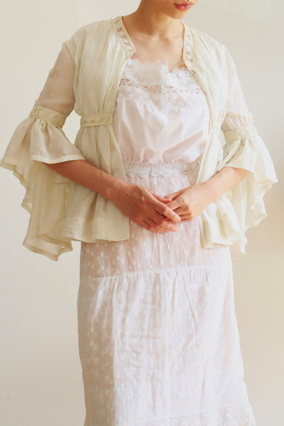 19th Silk Bed Jacket Size XXS
