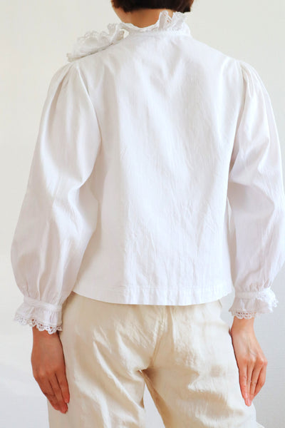 1900s Side Open Tuck Design Blouse