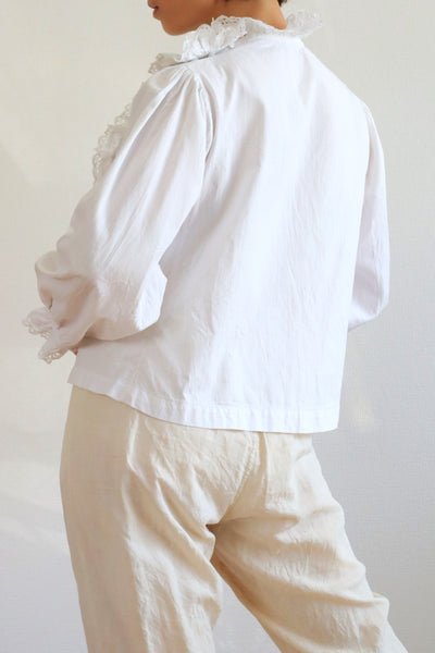 1900s Side Open Tuck Design Blouse