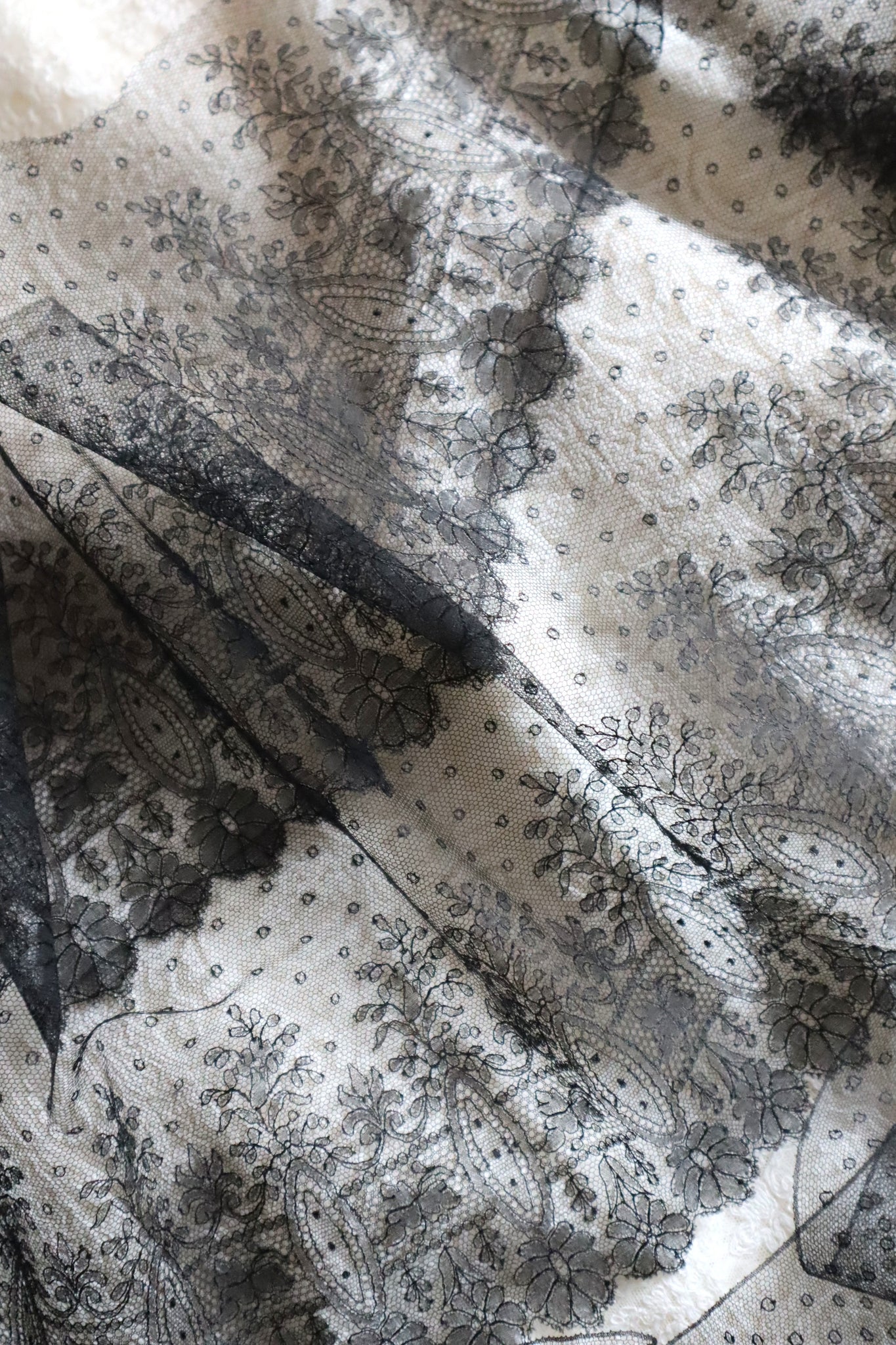 1900s–1920s Antique English Cotton Tulle Lace Bundle