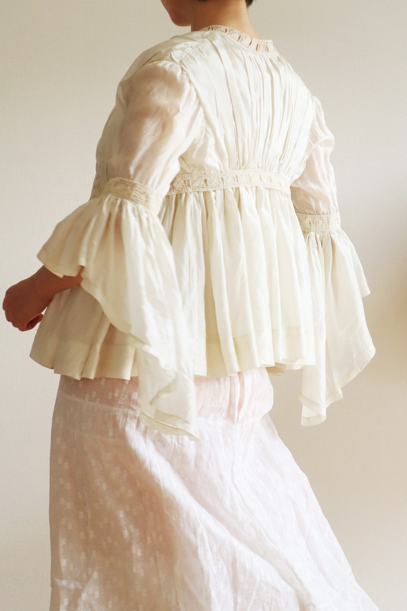 19th Silk Bed Jacket Size XXS