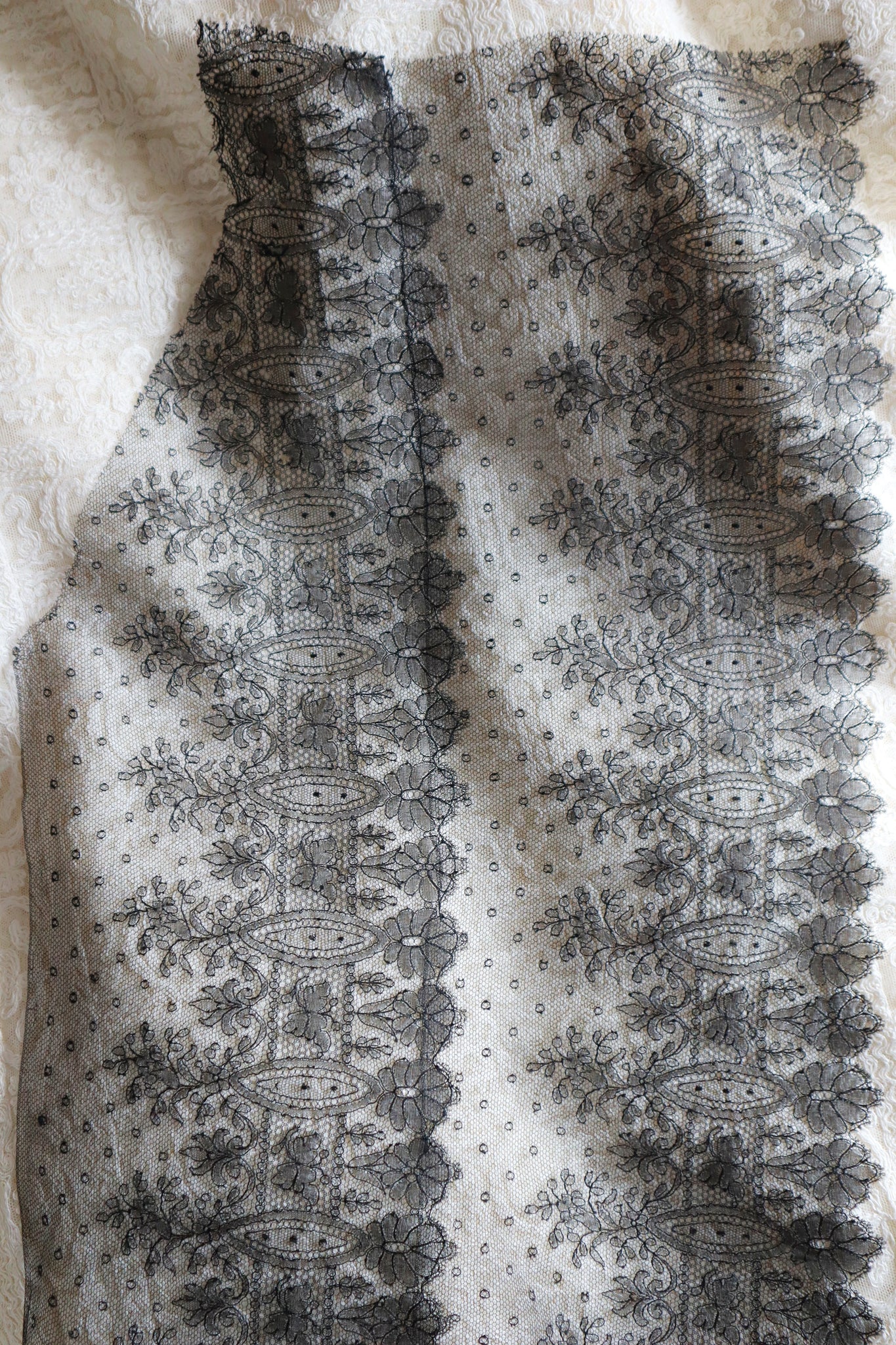 1900s–1920s Antique English Cotton Tulle Lace Bundle