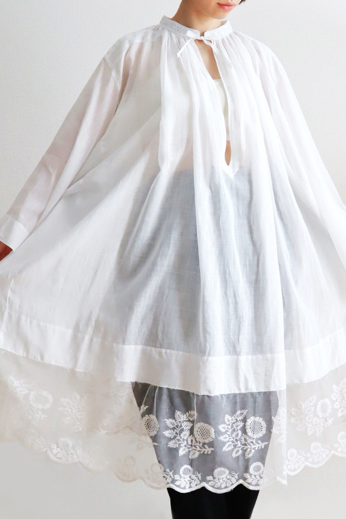 1900s Big Sleeves Church Smock