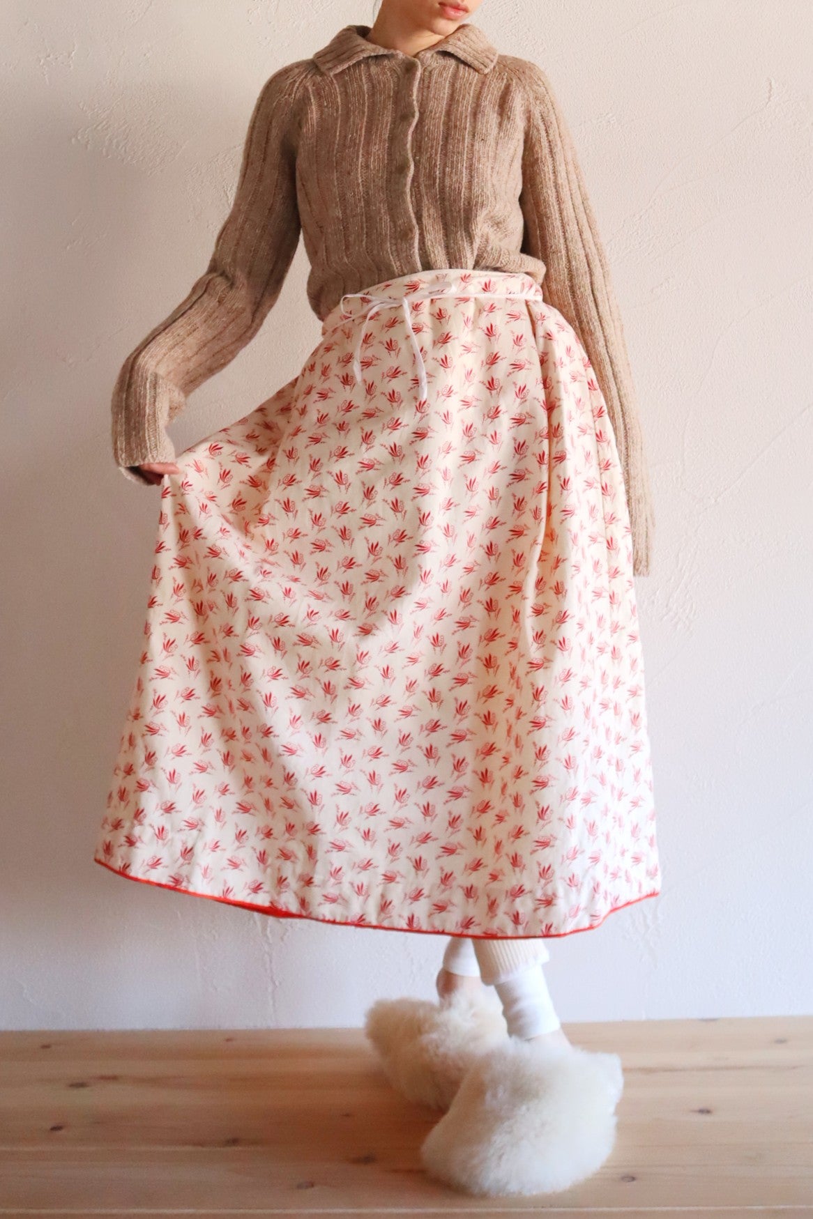 19th French Flannel Skirt