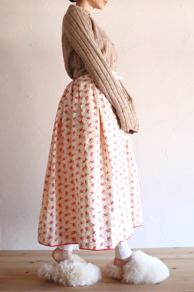 19th French Flannel Skirt
