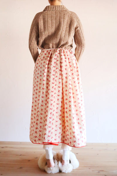 80s French Hand Knit Peasant Wool Cardigan