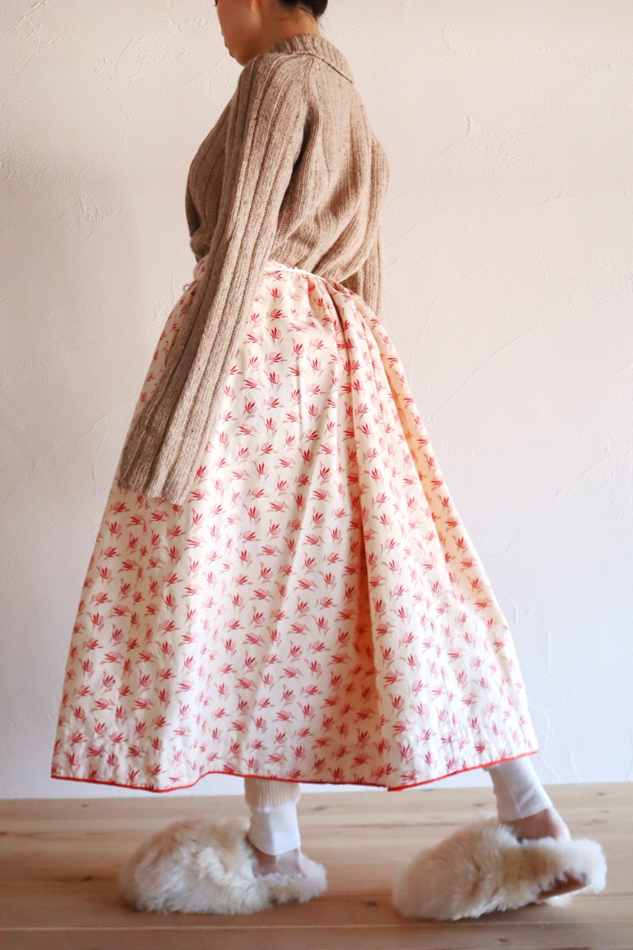 19th French Flannel Skirt