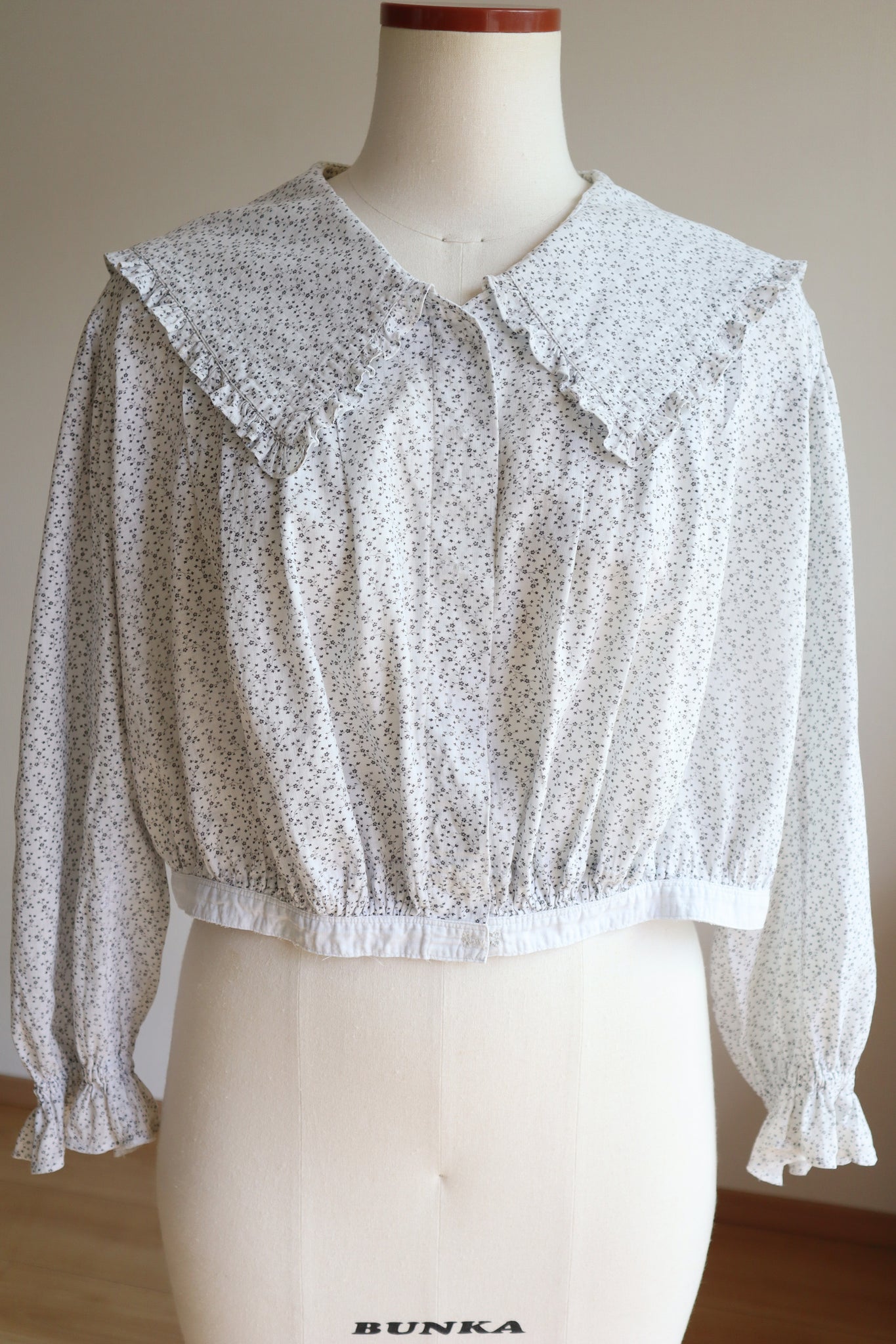 1890s Calico Blouse Size M~L – makky