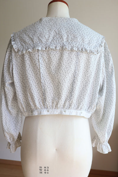 1890s Calico Blouse Size M~L