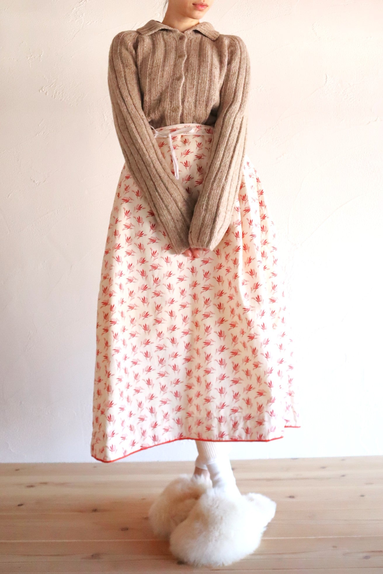 19th French Flannel Skirt