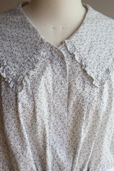 1890s Calico Blouse Size M~L