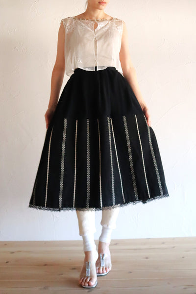 19th French Wool Skirt