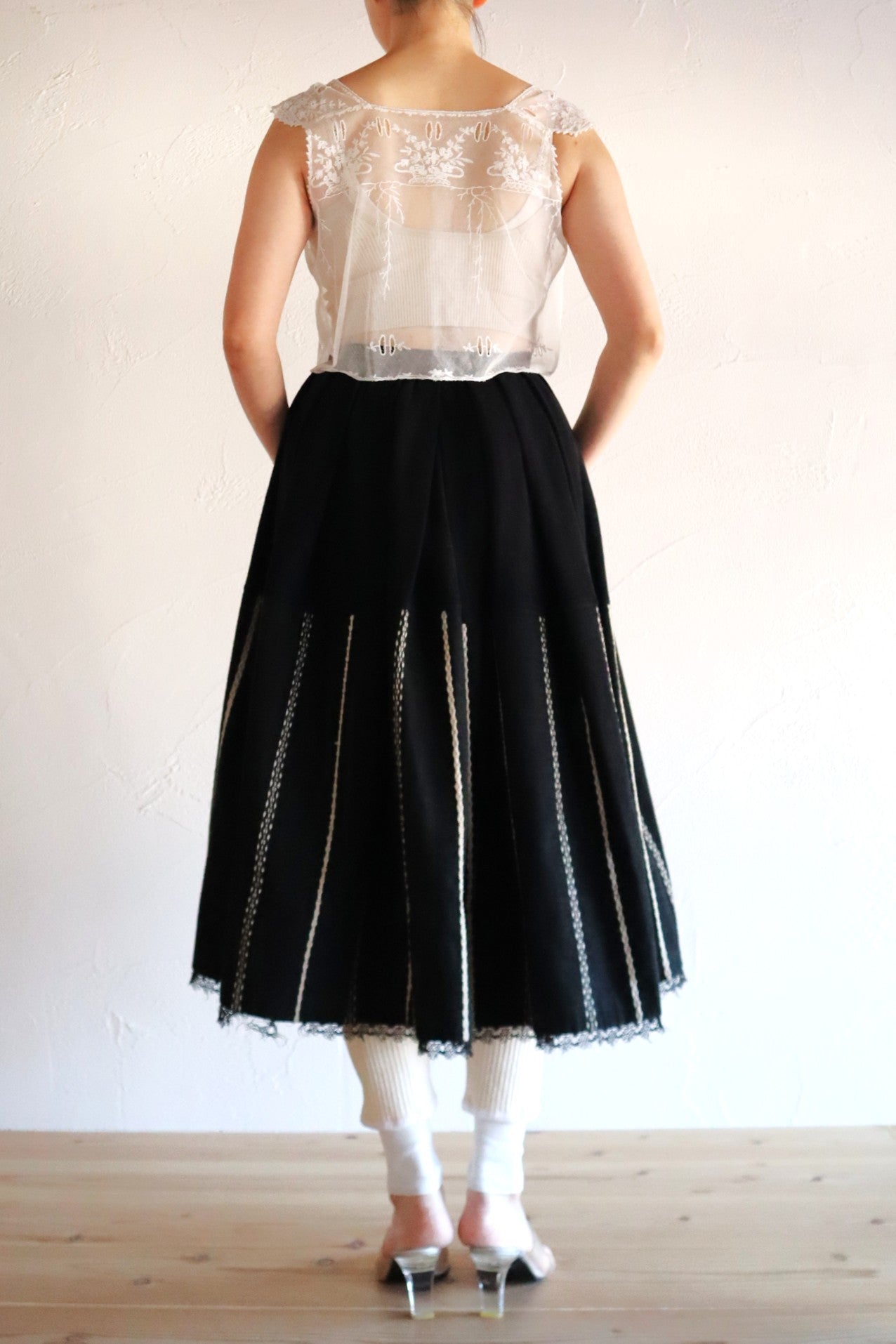 19th French Wool Skirt