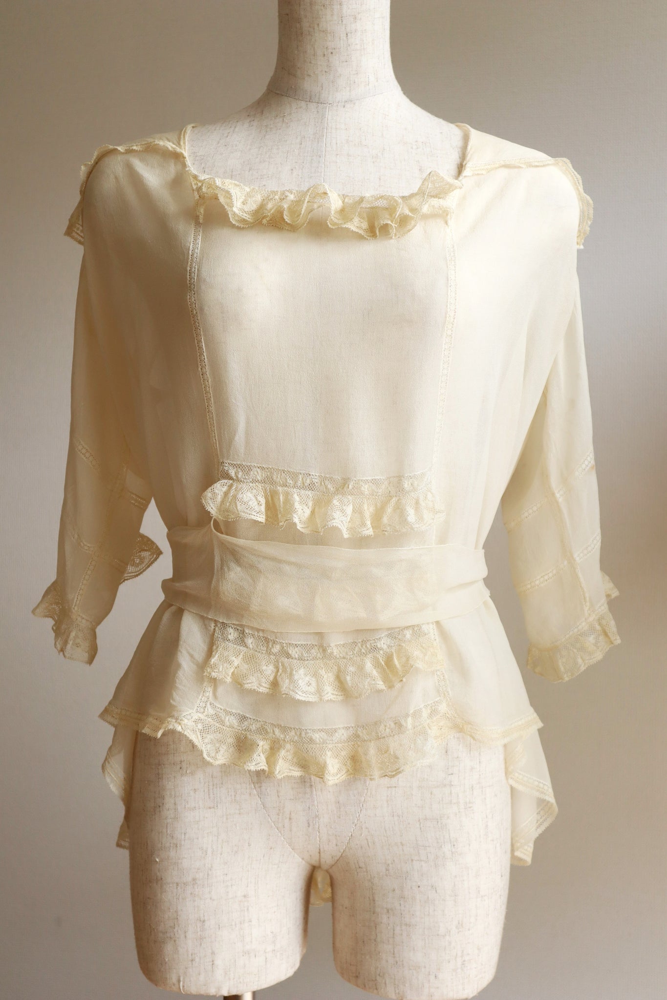 1910s Silk Georgette Blouse