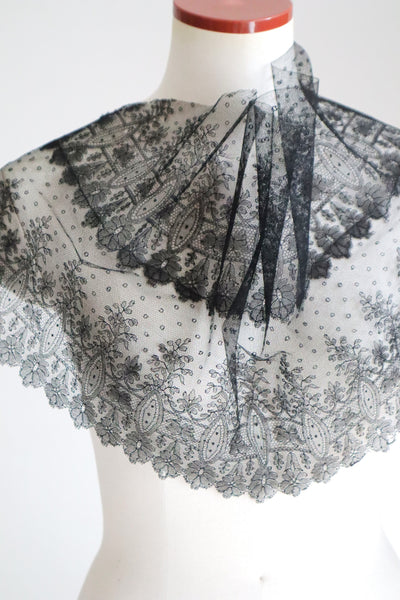 1900s–1920s Antique English Cotton Tulle Lace Bundle