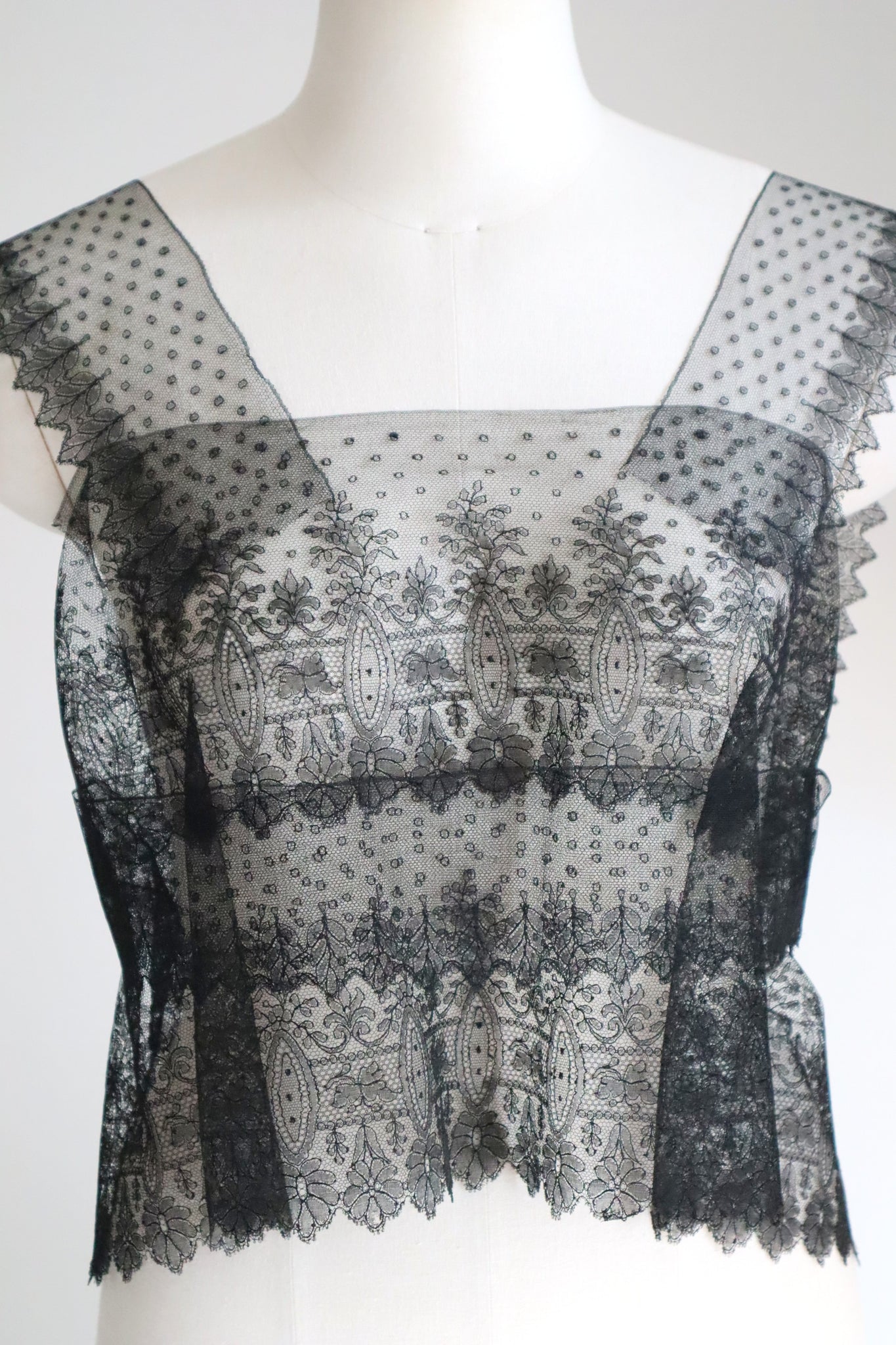 1900s–1920s Antique English Cotton Tulle Lace Bundle