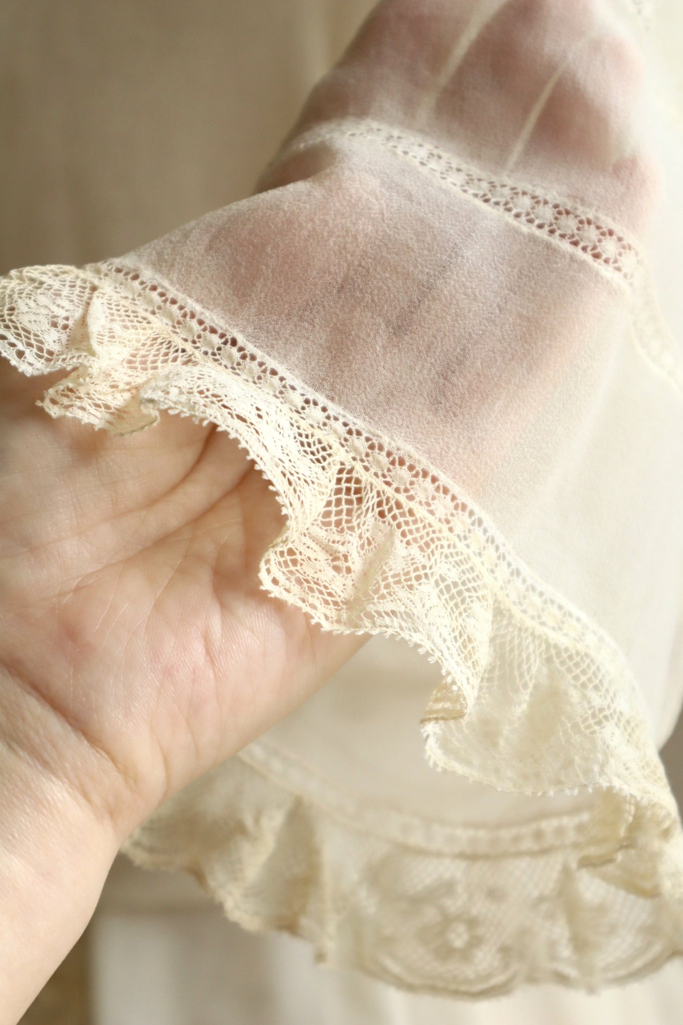 1910s Silk Georgette Blouse