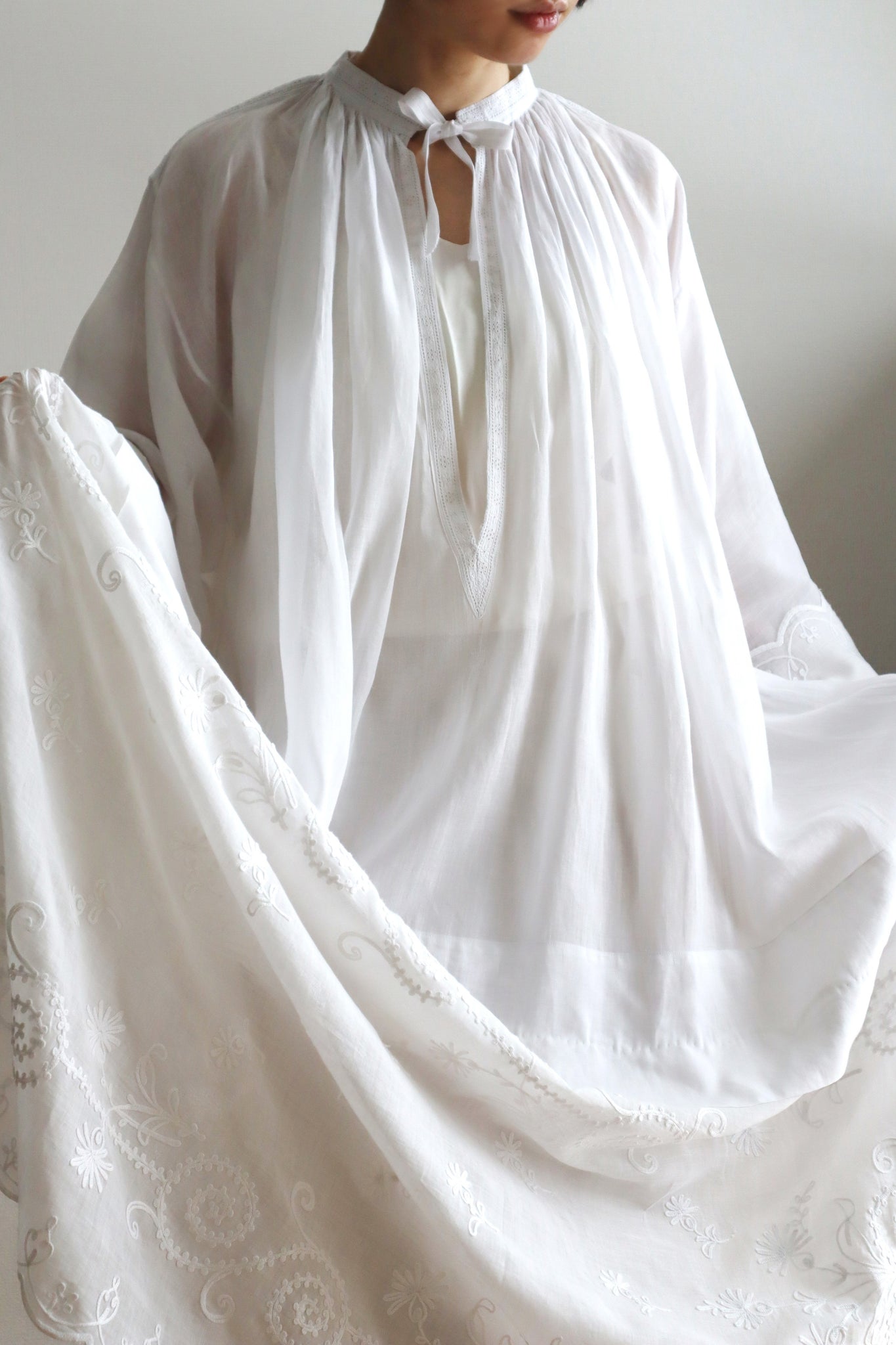 1900s Cornely Lace Church Smock Dress
