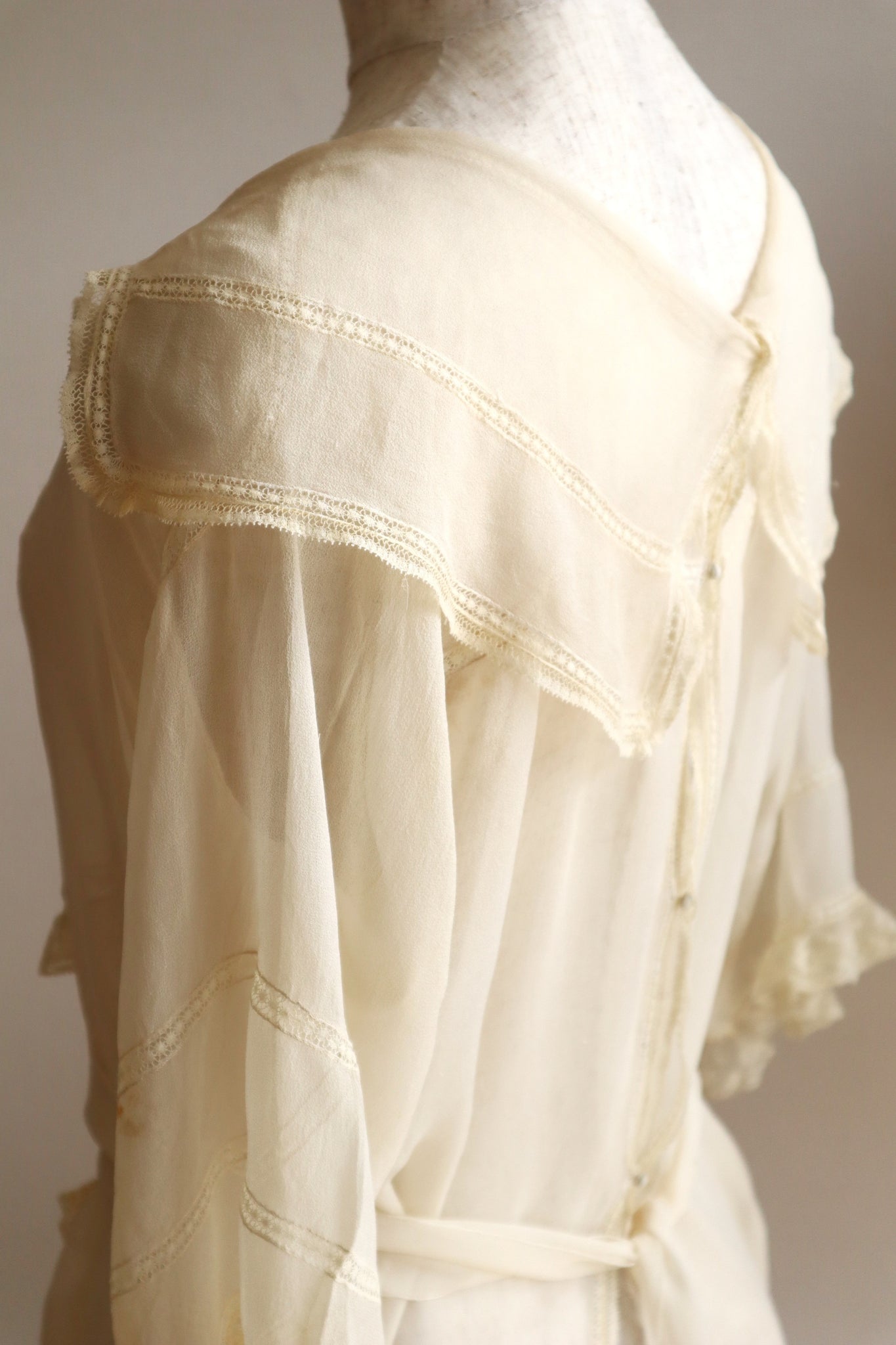 1910s Silk Georgette Blouse