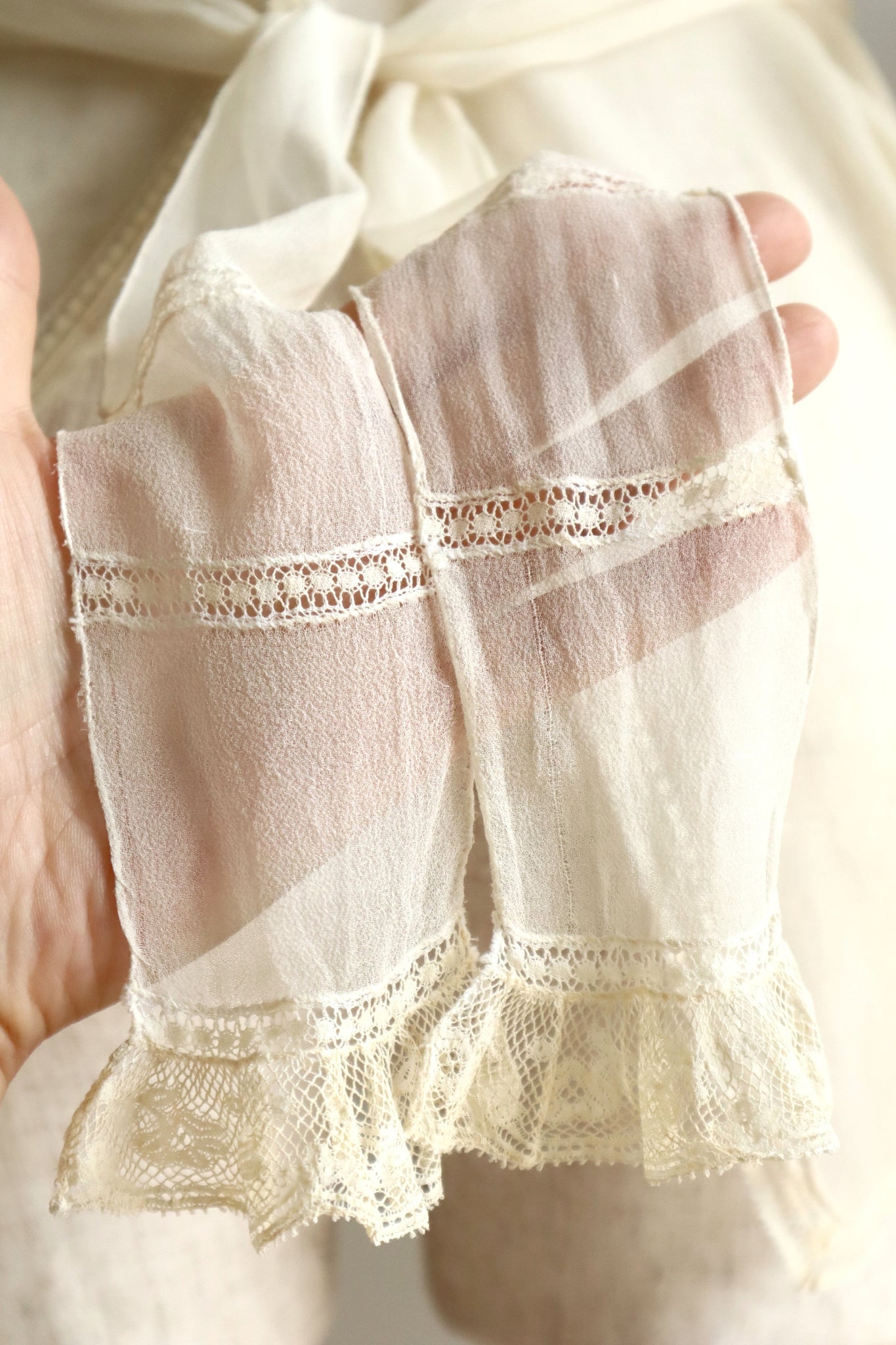 1910s Silk Georgette Blouse