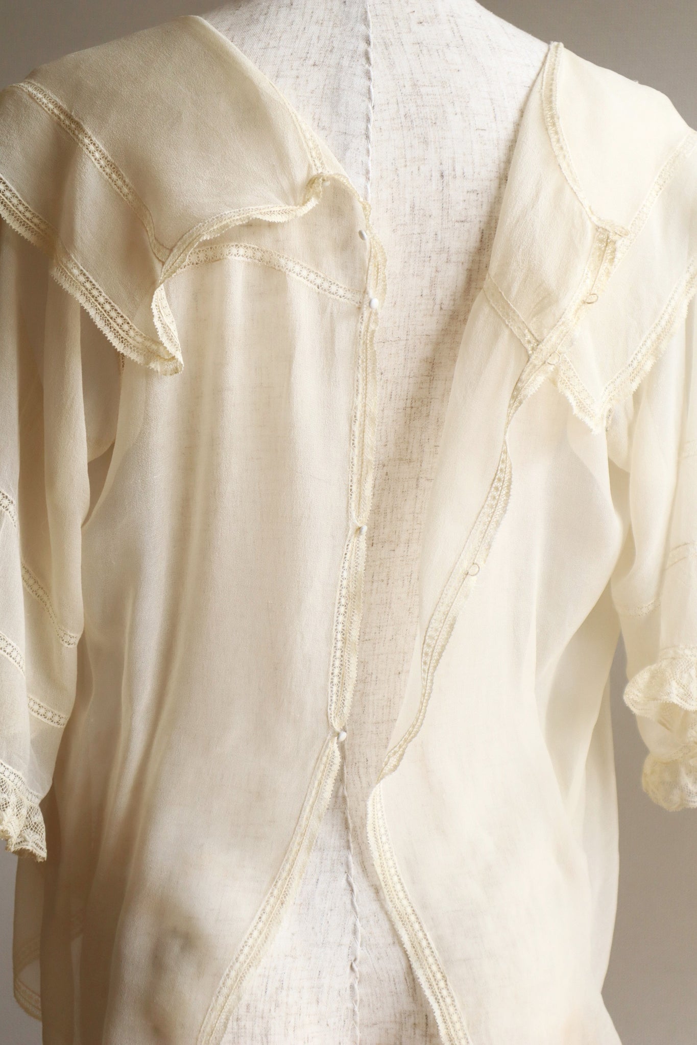 1910s Silk Georgette Blouse