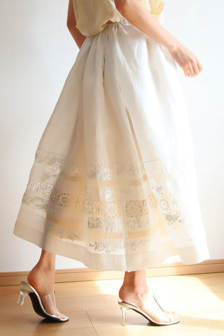 19th Beautifully Embroidered Skirt