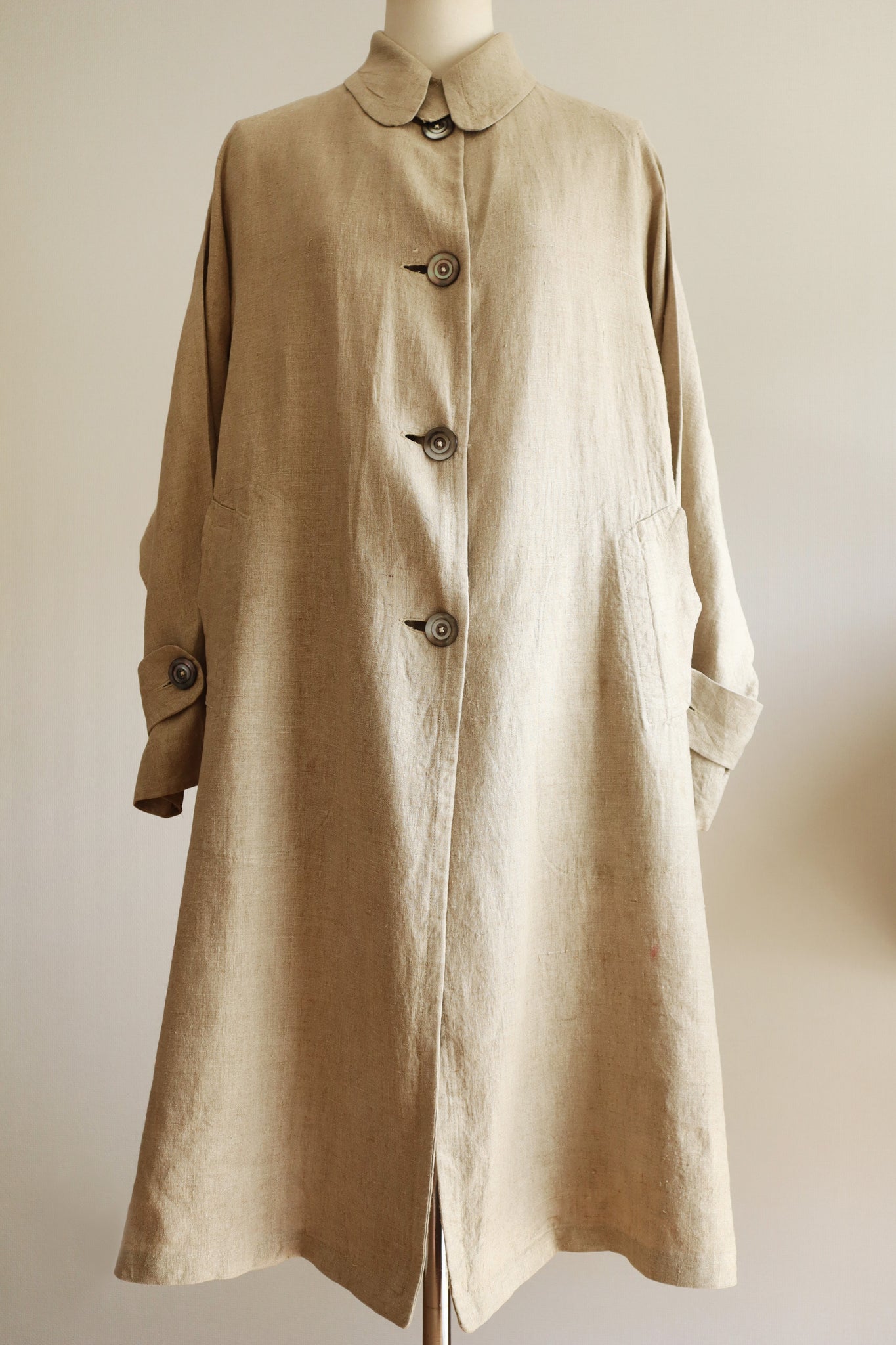 1900s~1910s Linen Duster Coat