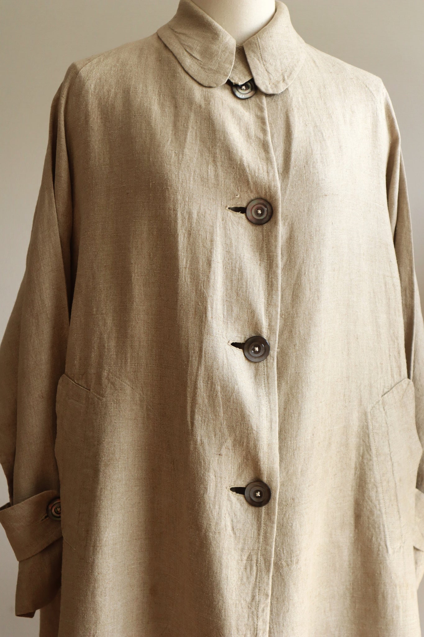 1900s~1910s Linen Duster Coat