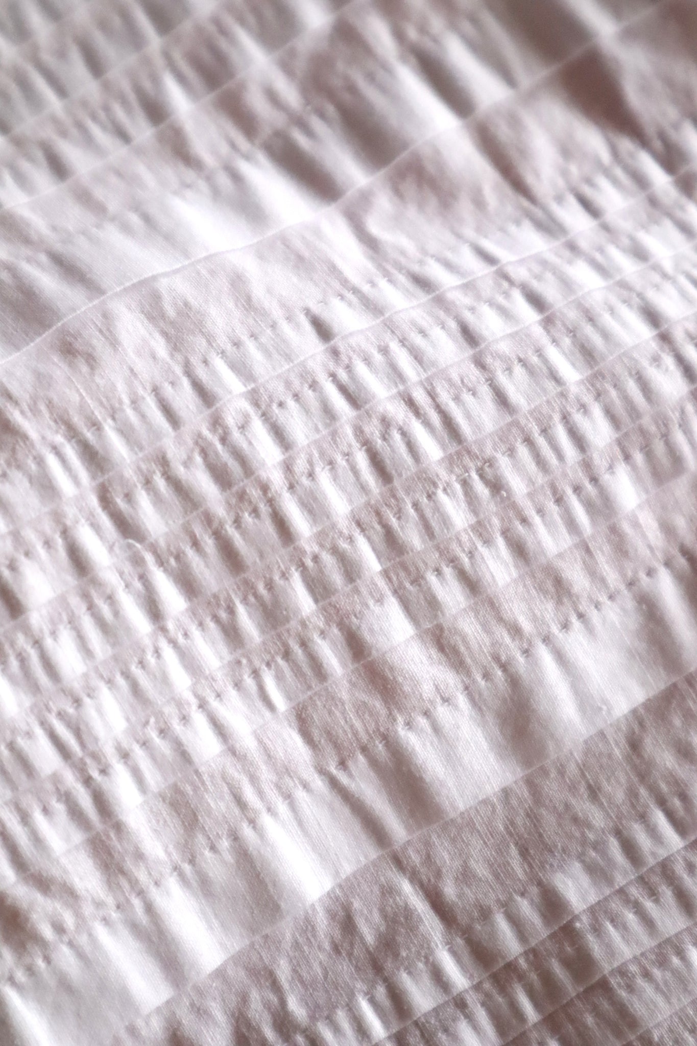1880s French White Cotton Petticoat Skirt with Hand-Sewn Pintucks