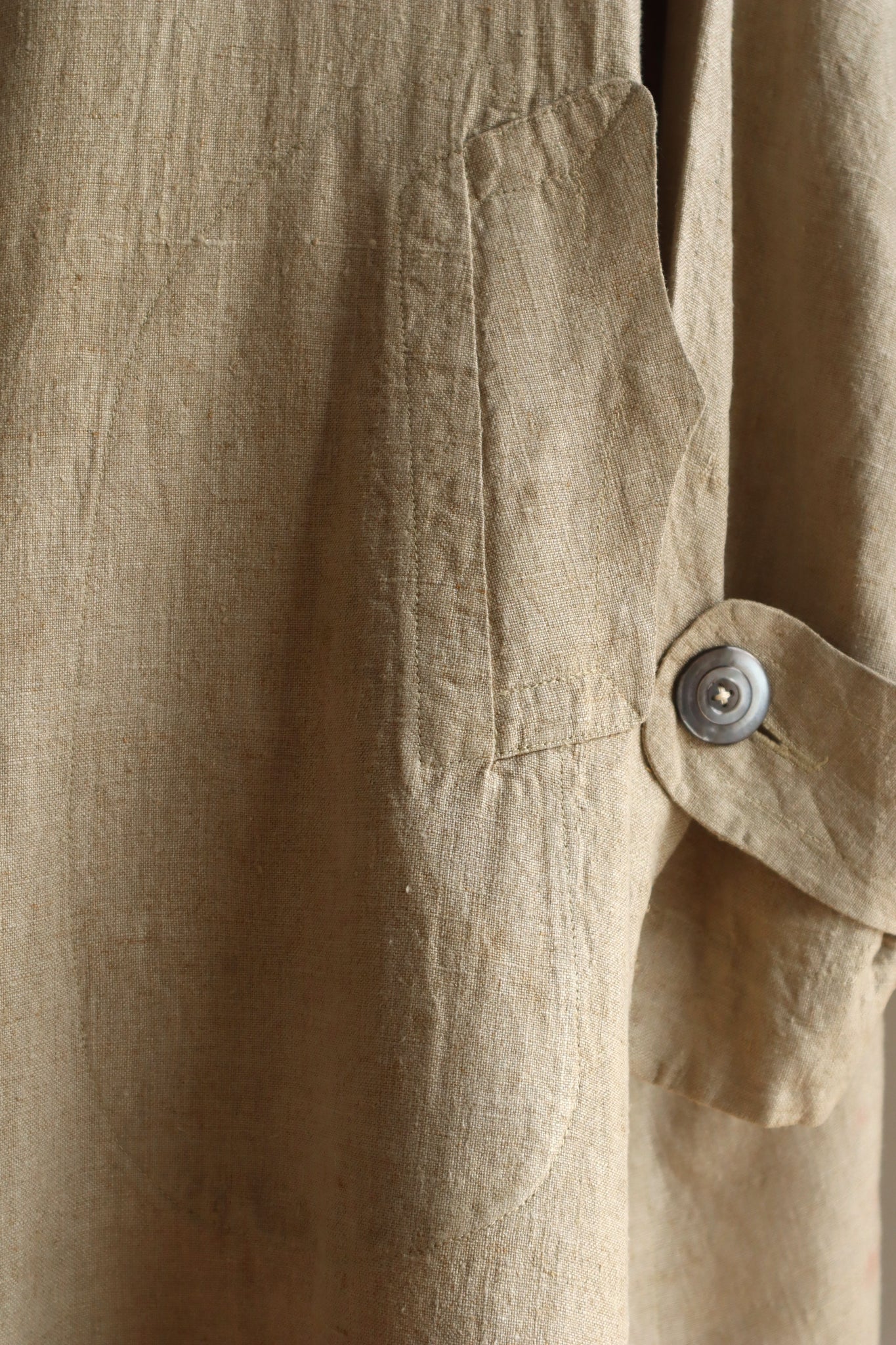 1900s~1910s Linen Duster Coat