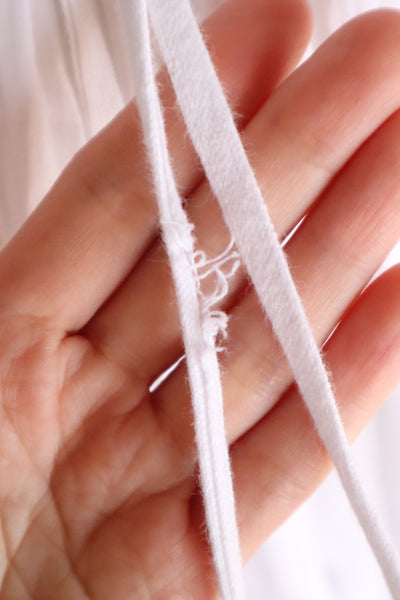 1880s French White Cotton Petticoat Skirt with Hand-Sewn Pintucks