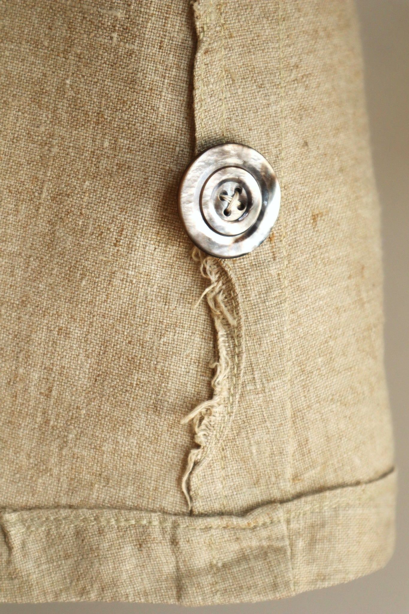 1900s~1910s Linen Duster Coat