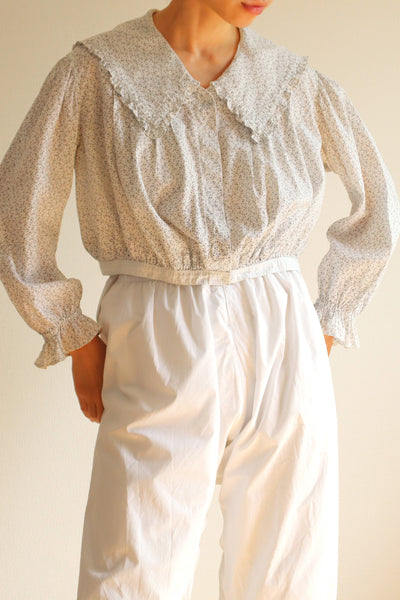 1890s Calico Blouse Size M~L